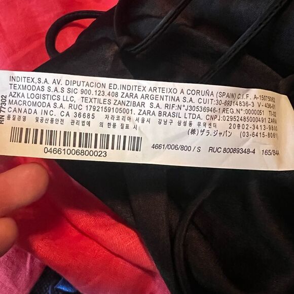 NWT! Zara black satin lace back tank top - Picture 10 of 11